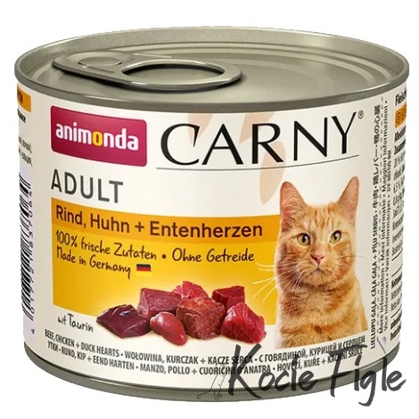 Animonda - Carny - Wołowina Kurczak i Kacze serca - 200g