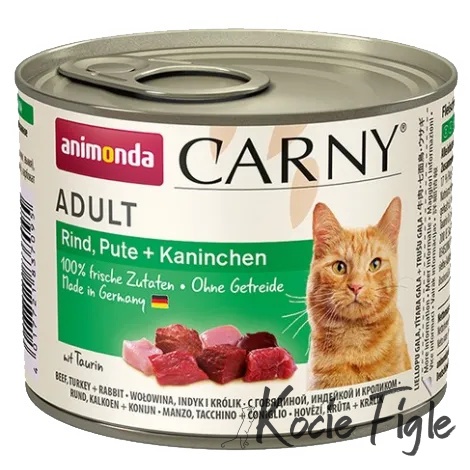 Animonda - Carny - Wołowina Indyk i Królik - 200g