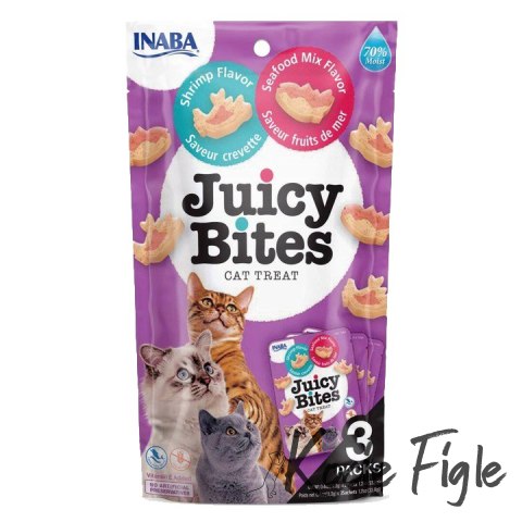 Inaba - Juicy Bites - Krewetki i Owoce morza 3x11,3g