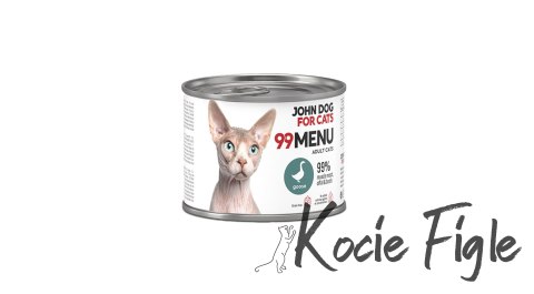 John Dog for Cats - 99 Menu - Gęś - 200g