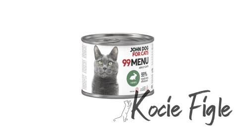 John Dog for Cats - 99 Menu - Królik - 200g