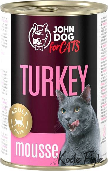 John Dog for Cats - Indyk - Mus 400g