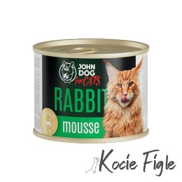 John Dog for Cats - Królik - Mus 200g