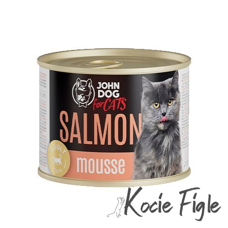 John Dog for Cats - Łosoś - Mus 200g