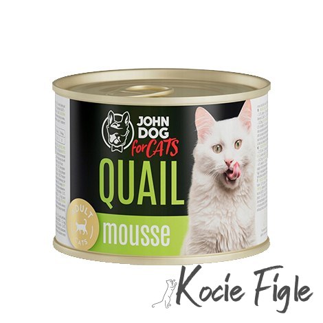 John Dog for Cats - Przepiórka - Mus 200g