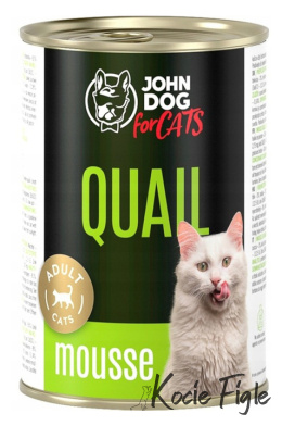 John Dog for Cats - Przepiórka - Mus 400g