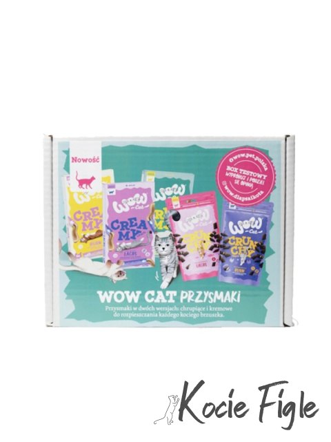 WOW Cat Box - zestaw testowy przysmaków i karm dla kota