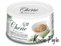 Cherie - Tuńczyk z zieloną fasolką - Skin&Coat - 80g