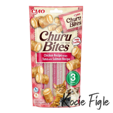 Inaba - Churu Bites - Tuńczyk z łososiem 3x10g