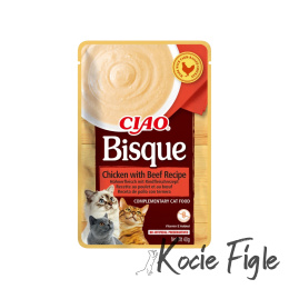 Inaba - Ciao Bisque - Kurczak z wołowiną - Kremowa zupka - 40g