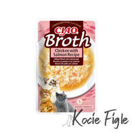 Inaba - Ciao Broth - Kurczak z łososiem w rosole 40g