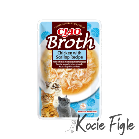 Inaba - Ciao Broth - Kurczak z przegrzebkami w rosole 40g