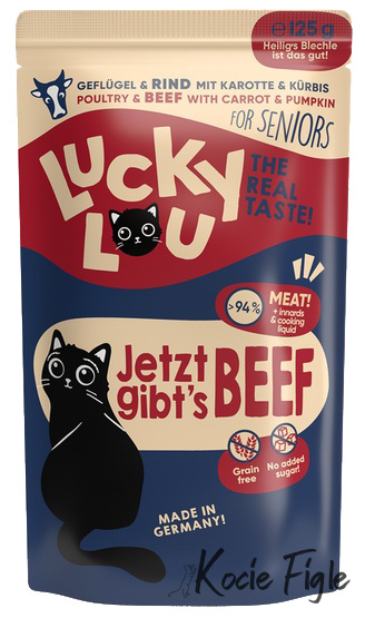 Lucky Lou - Senior - Drób i wołowina - 125g