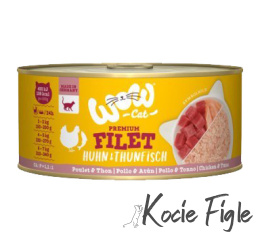 WOW Cat - Filety kurczaka z tuńczykiem 70g