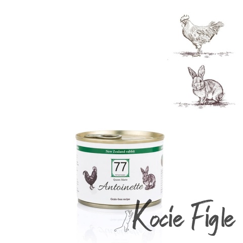 77 Pet Food - Antoinette z królikiem - 200g