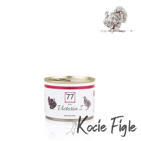 77 Pet Food - Victoria z indykiem - 200g