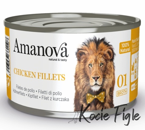 Amanova - Kurczak w bulionie - Puszka 70g
