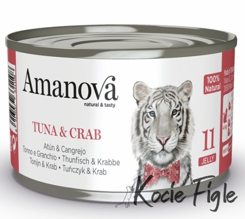 Amanova - Tuńczyk i krab w galaretce - Puszka 70g