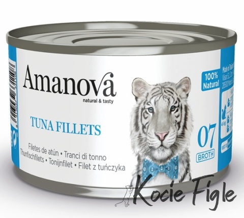Amanova - Tuńczyk w bulionie - Puszka 70g