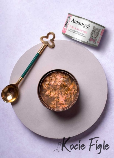 Amanova - Tuńczyk i wodorosty w galaretce - Puszka 70g