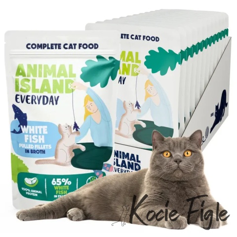 Animal Island - Biała Ryba - 12x 85g - Everyday 12pak