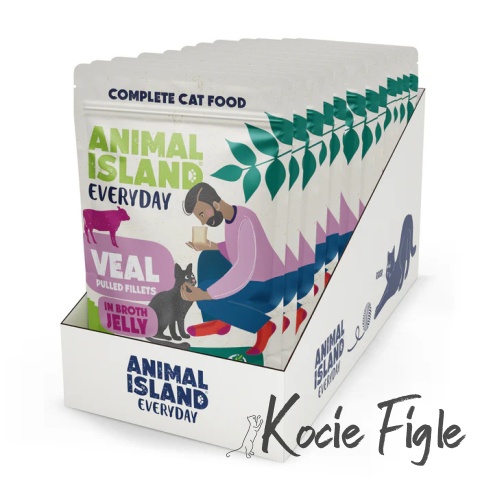 Animal Island - Cielęcina - W Galarecie - 12x 85g - 12pak