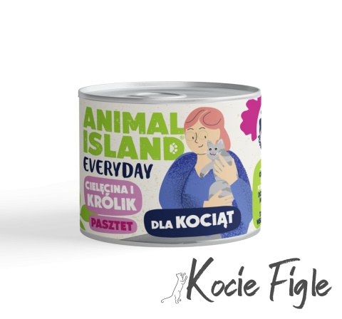 Animal Island - Everyday Junior - Cielęcina i Królik - 185g