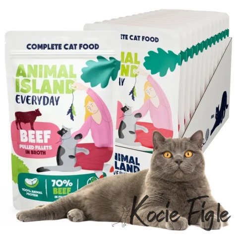 Animal Island - Wołowina - 12x 85g - Everyday 12pak