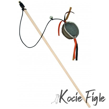 Barry King - Wędka z piłką z mocnego materiału - Szara