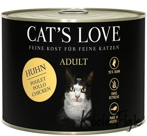 Cat's Love - Kurczak z olejem lnianym i pokrzywą - 200g