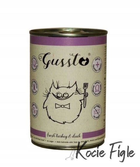 Gussto - Świeży Indyk z Kaczką - 400g