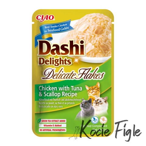 Inaba - Dashi Delights - Delicate Flakes - Kurczak, Tuńczyk i Przegrzebki - 40g