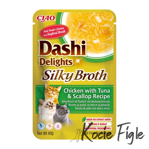 Inaba - Dashi Delights - Silky Broth - Kurczak, Tuńczyk i Przegrzebki - 40g