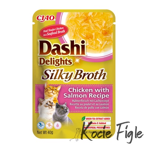 Inaba - Dashi Delights - Silky Broth - Kurczak i Łosoś - 40g