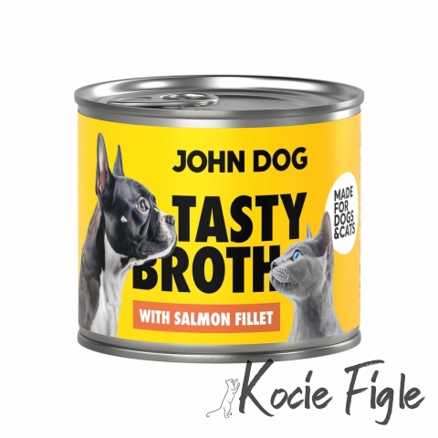 John Dog- Zupa dla kota - Z filetem z łososia - 140g