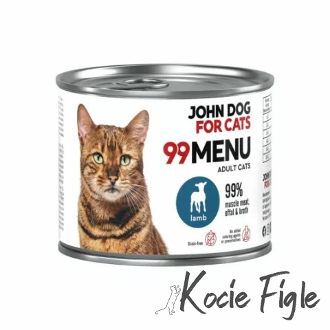 John Dog for Cats - 99 Menu - Jagnięcina - 200g
