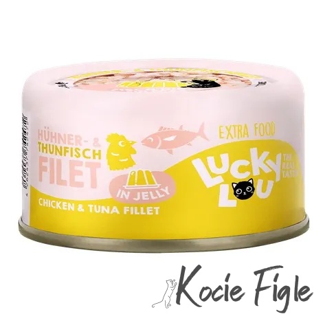 Lucky Lou - Extrafood - Tuńczyk i kurczak w galaretce - 70g