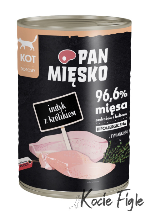 Pan Mięsko - Indyk z królikiem - 400g