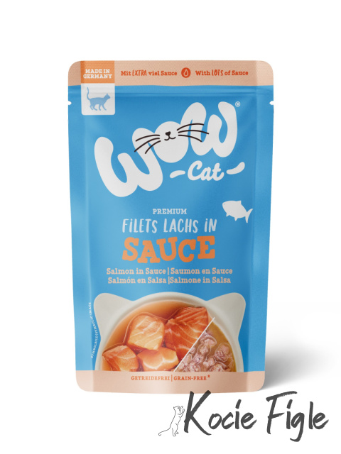 WOW Cat - Filet z łososia w sosie 85g