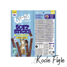 WOW Cat - Soft Sticks z łososiem 6x5g