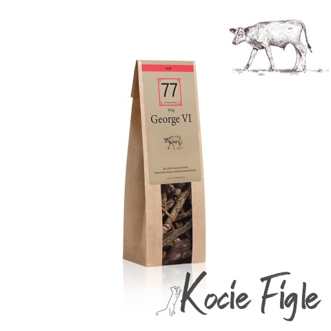 77 Pet Food - George VI Stripes z suszonej cielęciny - 80g