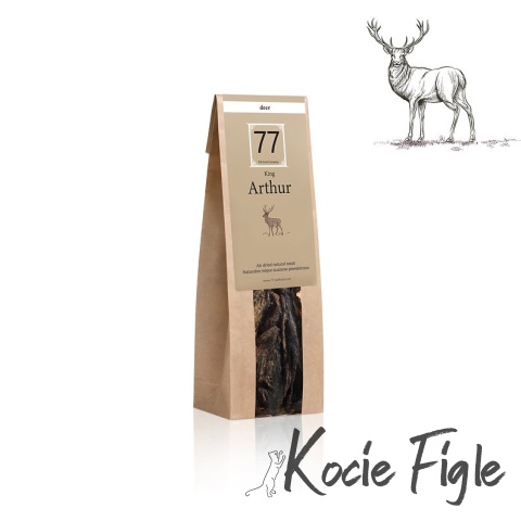 77 Pet Food - Arthur Stripes z suszonej jeleniny - 80g