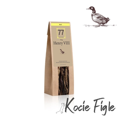 77 Pet Food - Henry VIII Stripes z suszonej kaczki - 80g