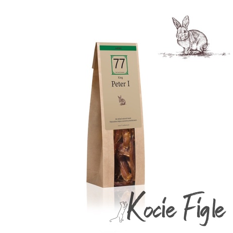 77 Pet Food - Peter I Stripes z suszonego królika - 80g