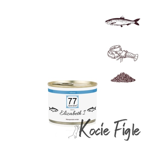 77 Pet Food - Elizabeth I łosoś z kawiorem i homarem - 185g