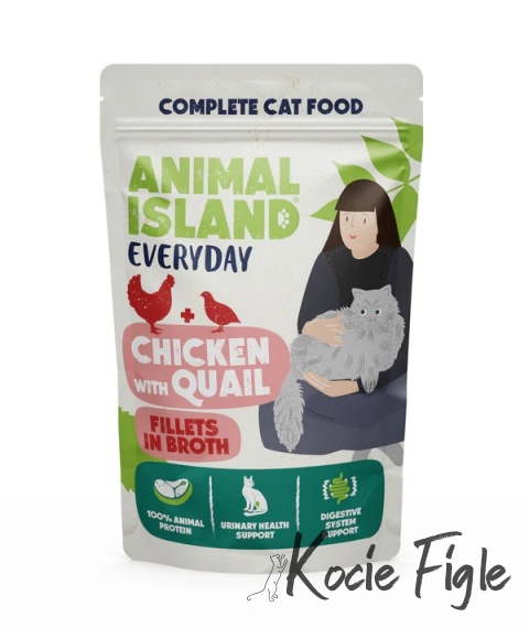 Animal Island - Kurczak z Przepiórką i Jagnięciną - 4x 85g - Everyday 4 Pak