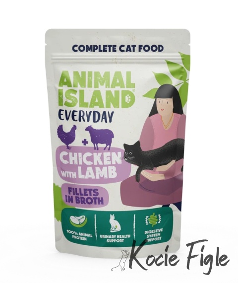 Animal Island - Kurczak z Przepiórką i Jagnięciną - 4x 85g - Everyday 4 Pak