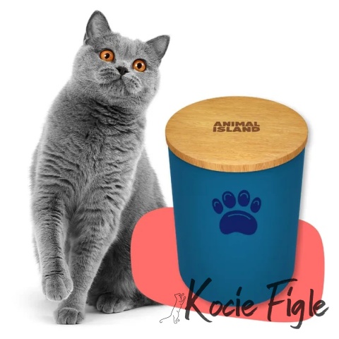 Animal Island - Pojemnik na przysmaki - Niebieski - Rozmiar M