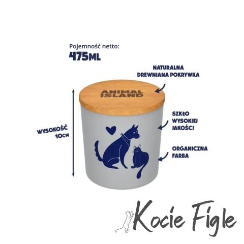 Animal Island - Świeca o aromacie białych kwiatów - 475ml