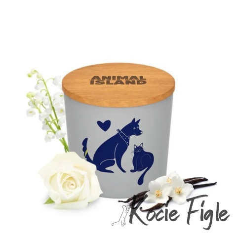 Animal Island - Świeca o aromacie białych kwiatów - 475ml